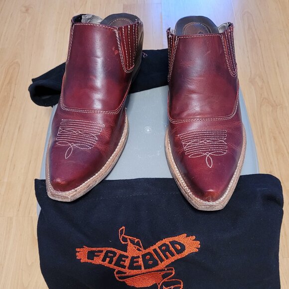 Freebird by Steven Red Mules - Picture 2 of 6